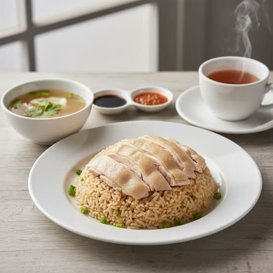127. Hainanese Chicken with Rice 海南雞飯